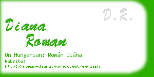 diana roman business card